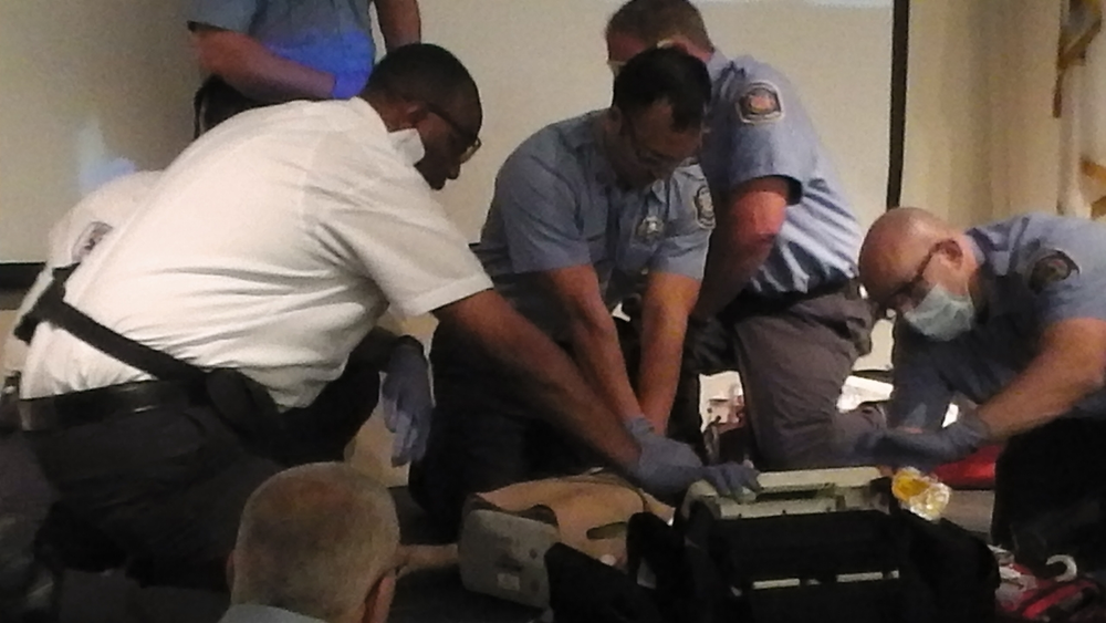 Howard County hosted a Resuscitation Academy instructed by medics and medical staff from Seattle in which firefighters learned the intricacies of CPR.