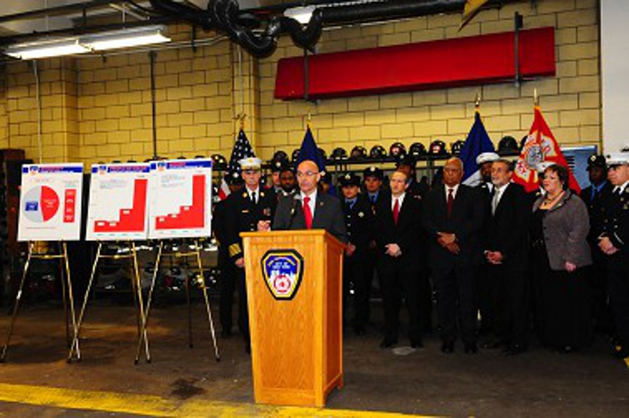 FDNY Commissioner Salvatore Cassano announced on May 8 that the number of minorities that took its firefighter exam were the highest it's ever been.