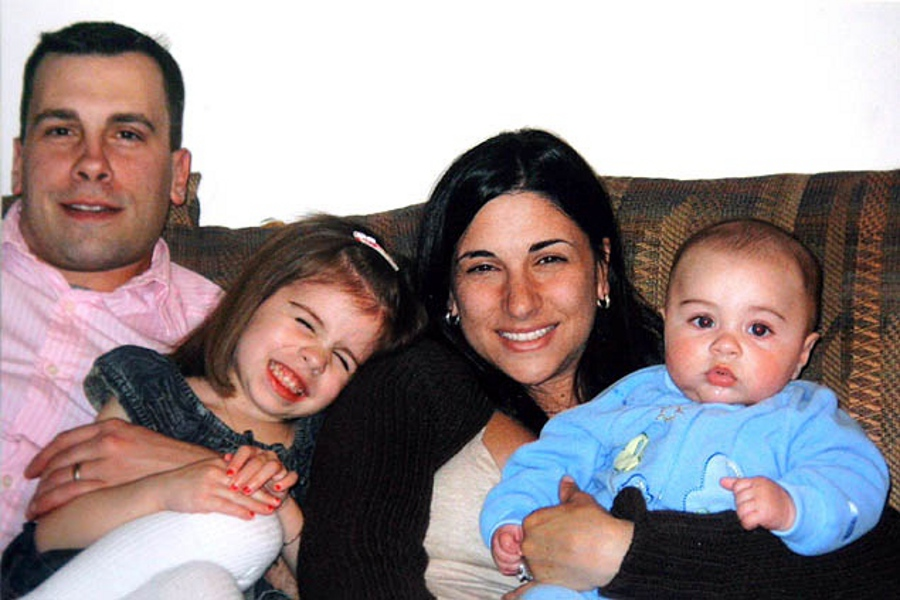 Joseph Graffagnino, left, wife Linda and their two children.
