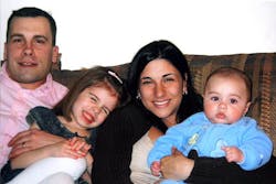 Joseph Graffagnino, left, wife Linda and their two children. Joseph Graffagnino, left, wife Linda and their two children.