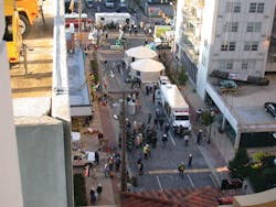 Photo 1. Getting urban search and rescue (USAR) resources on scene can take time. A considerable amount of work must be done before rescue crews start working the pile. Photo 1. Getting urban search and rescue (USAR) resources on scene can take time. A considerable amount of work must be done before rescue crews start working the pile.