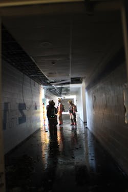 A four-alarm fire heavily damaged the north side of Woodburn High School on May 11 and shut it down for a week. A four-alarm fire heavily damaged the north side of Woodburn High School on May 11 and shut it down for a week.