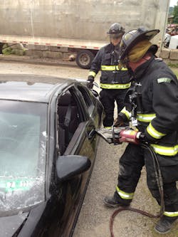 Firefighter Training Vehicle Extrication