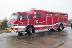 The Lexington, KY, Fire Department&rsquo;s Hazmat 1 responds as part of the Bluegrass Emergency Response Team (BERT). The apparatus is a 2009 Pierce with a 106-inch Pierce Velocity command cab.