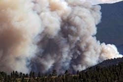 Smoke billows from the High Park Fire west of Fort Collins, Colo. on June 18.