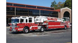 While the apparatus measures almost 60 feet in length, the tractor-drawn aerial ladder is one of the most maneuverable units for departments to operate and provides an extensive amount of enclosed compartment space for equipment and ground ladders.