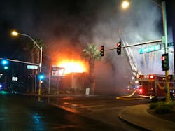 Las Vegas Commercial Building Fire 1