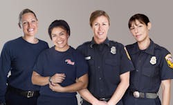 The 'Lives on Fire' participants. From left to right: Rose Grier, Nica Vasquez, Michele Dyck and Diley Greiser. The 'Lives on Fire' participants. From left to right: Rose Grier, Nica Vasquez, Michele Dyck and Diley Greiser.