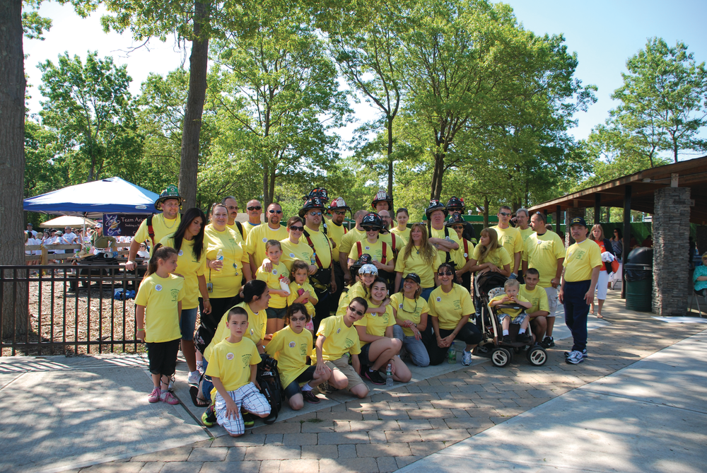 Members of the Ridge Volunteer Fire Department came out to support Ariana.