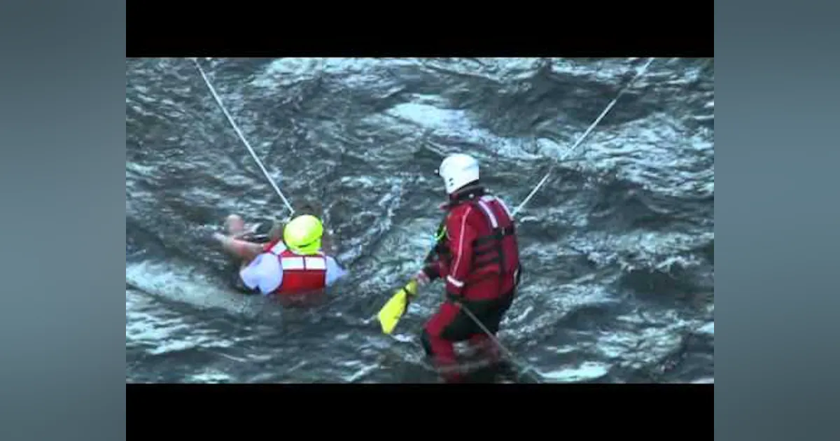 Girl Rescued On Raft Mother, Two Children Rescued From Pa. River After Raft Sinks | Firehouse