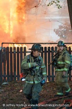 Flames tore through three multi-family buildings in Manchester, N.H. on Aug. 13 as approximately 100 firefighters battled to keep the blaze from spreading. Flames tore through three multi-family buildings in Manchester, N.H. on Aug. 13 as approximately 100 firefighters battled to keep the blaze from spreading.