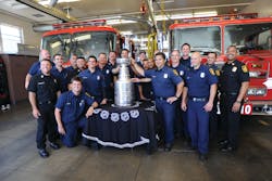 Fire Station 10 with the Stanley Cup Fire Station 10 with the Stanley Cup