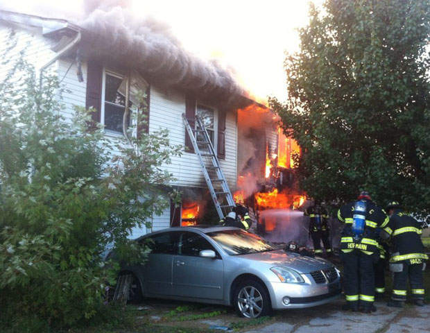 Firefighters responded to the blaze in Edgewood after calls came in shortly before 8 a.m. on Sept. 24.
