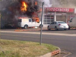 Photo 2. While a small percentage of these responses are actual structure fires, these responses account for a majority of the property damage. Photo 2. While a small percentage of these responses are actual structure fires, these responses account for a majority of the property damage.