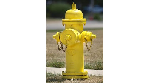 An anachronism, the three-port hydrant, designed in the late 1800s for firefighting as it was done then, not as it is done now.