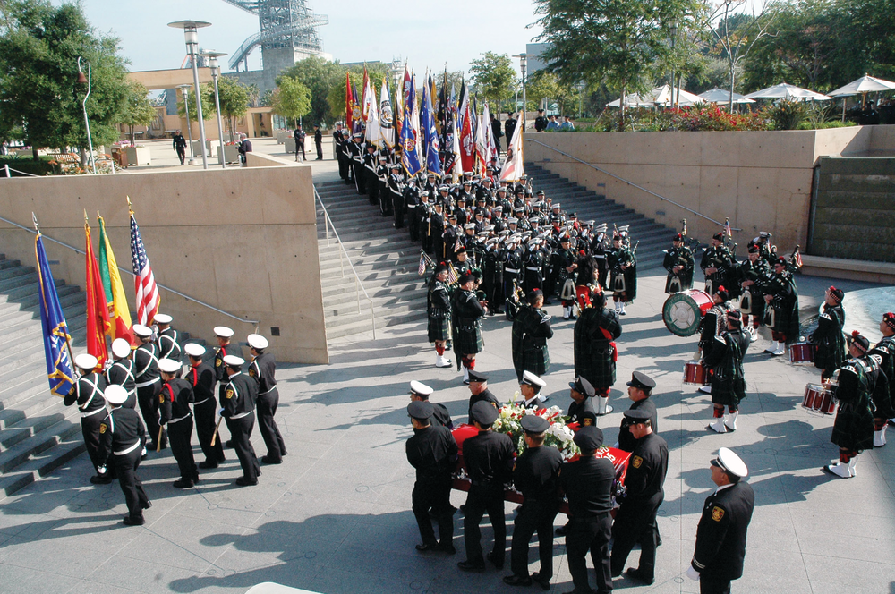 A firefighter memorial service is that time to celebrate, decorate and commemorate the life of one who served.