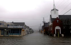 Waters flood Ocean Ave. in Sea Bright, N.J., on Oct. 29. Waters flood Ocean Ave. in Sea Bright, N.J., on Oct. 29.