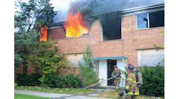 OCT. 12: DETROIT, MI &ndash; Companies from the 9th Battalion responded to a vacant apartment building. This fire was brought under control using two lines in 30 minutes.