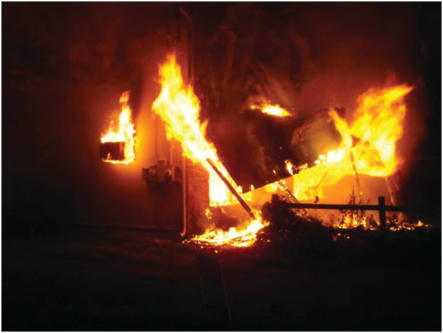 Photo 1. Command officers must keep the three incident priorities in mind when committing resources on the fireground.