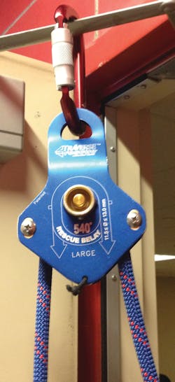 Photo 1. The 540 Rescue Belay device. Photo 1. The 540 Rescue Belay device.