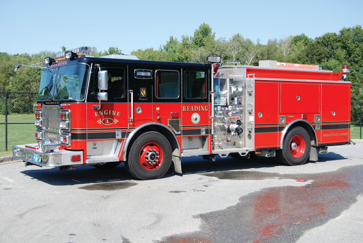 Apparatus come in all shapes and sizes. This Seagrave pumper from the Reading, MA, Fire Department carries a 1,250-gpm pump, a 750-gallon water tank and a 40-gallon foam tank with a 174&frac12;-inch wheelbase.