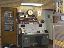 The watch area of the station is located on the apparatus floor.
