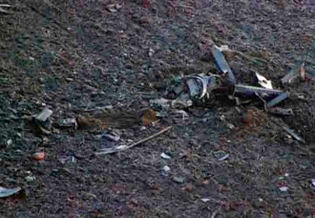 This Tuesday, Dec. 11, 2012, aerial photo taken from video provided by WLS-TV in Chicago shows the wreckage of a medical helicopter that crashed in a field in Rochelle, Ill., while traveling between two northern Illinois hospitals. The pilot and two nurses were killed in the crash. No patients were aboard when the helicopter went down Monday night about 70 miles west of Chicago. A spokesman for Rockford Memorial Hospital says its helicopter was flying to pick up a patient at a Mendota hospital.