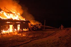 Manchester firefighters are suspicious about what caused the blaze at the empty barn that had no gas or electricity hooked to, epecially since they had been on the property for other fires in the past. Manchester firefighters are suspicious about what caused the blaze at the empty barn that had no gas or electricity hooked to, epecially since they had been on the property for other fires in the past.