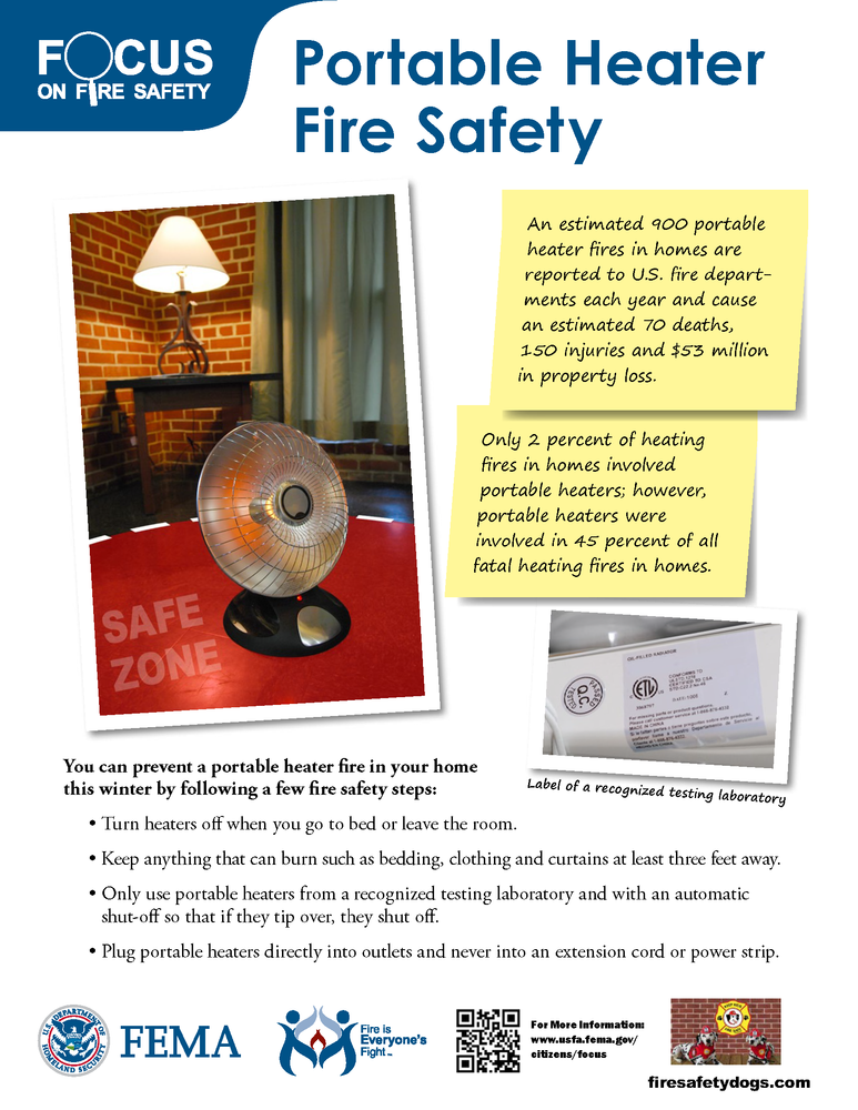 Fire Prevention Portable Heater