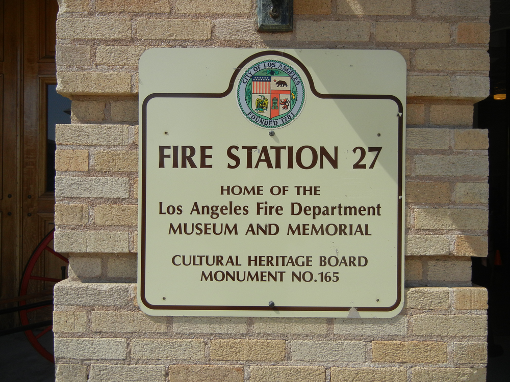 monument fire station sign
