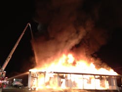 Cherryville Building Fire 2