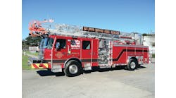 The St. Pete Beach, FL, Fire Department has taken delivery of an E-ONE Sidestacker 78-foot aerial