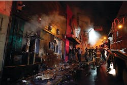 A Jan. 27, 2013 fire at the Kiss Club in Santa Maria, Brazil claimed over 200 lives. A Jan. 27, 2013 fire at the Kiss Club in Santa Maria, Brazil claimed over 200 lives.