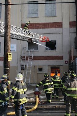More than 55 fire units from five counties responded to a stubborn fire in a large warehouse. The fire burned for a record 57 days before being totally extinguished.