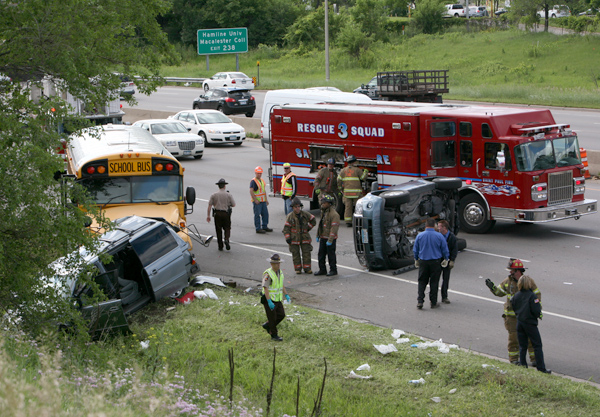 Firefighters and other responders who operate on roadways are in danger of being struck by drivers who are distracted or disoriented.
