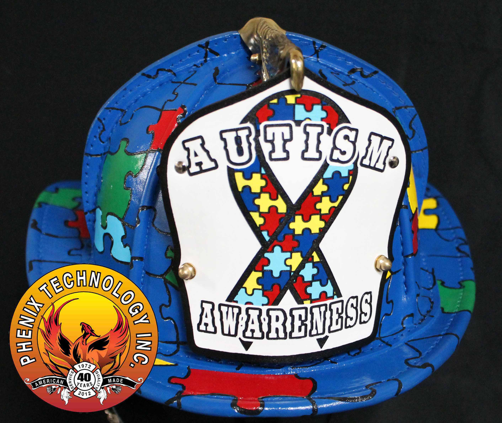 Autism Awareness Fire Rescue Fire Dept Patch 