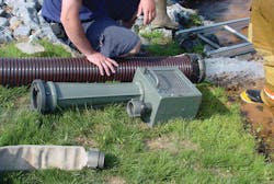 Using a drafting eductor can significantly increase water-delivery performance for a small-community fire department that must draft from difficult-to-access water sources. Using a drafting eductor can significantly increase water-delivery performance for a small-community fire department that must draft from difficult-to-access water sources.