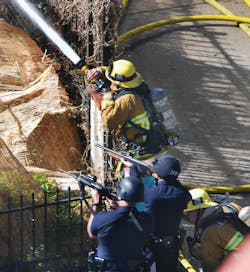 Police officers and firefighters responded to a reported shooting in Los Angeles, CA, in 2012. Any incident can present unexpected dangers. Police officers and firefighters responded to a reported shooting in Los Angeles, CA, in 2012. Any incident can present unexpected dangers.