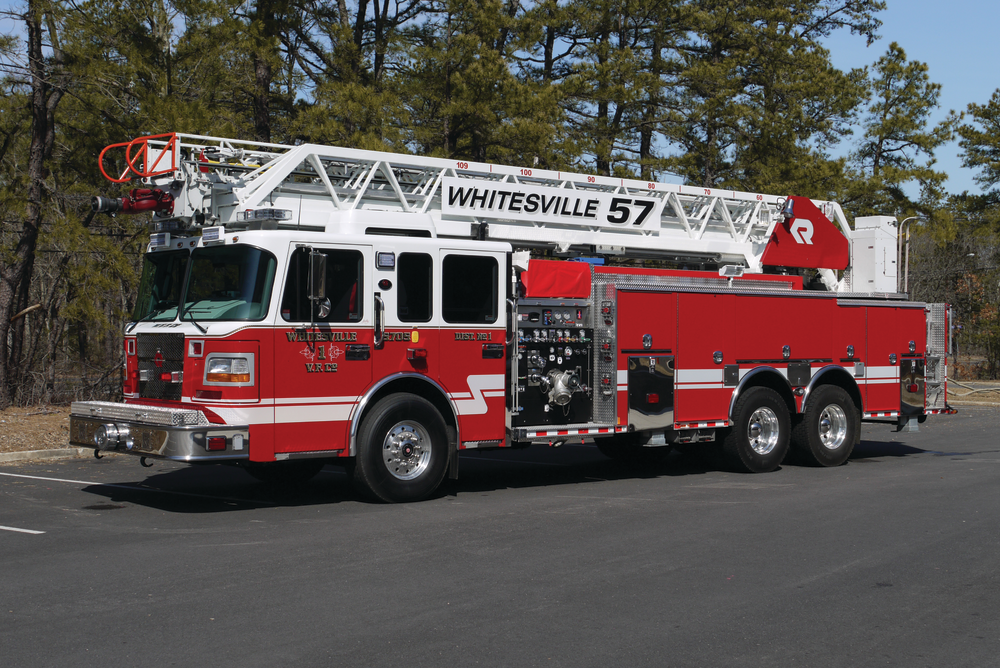 WHITESVILLE FIRE COMPANY 1 in Jackson, NJ, has taken delivery of a Rosenbauer Viper 109-foot aerial ladder