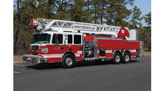 WHITESVILLE FIRE COMPANY 1 in Jackson, NJ, has taken delivery of a Rosenbauer Viper 109-foot aerial ladder