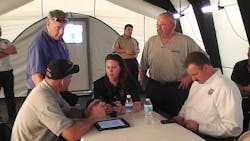 Discussing the memorial plans Monday night were officials from the Texas LODD Task Force, NFFF and South Carolina Firemen's Association Discussing the memorial plans Monday night were officials from the Texas LODD Task Force, NFFF and South Carolina Firemen's Association