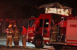 Rescue workers gather near a damaged apartment complex after a nearby fertilizer plant exploded, April 17, 2013, in West, Texas. Rescue workers gather near a damaged apartment complex after a nearby fertilizer plant exploded, April 17, 2013, in West, Texas.