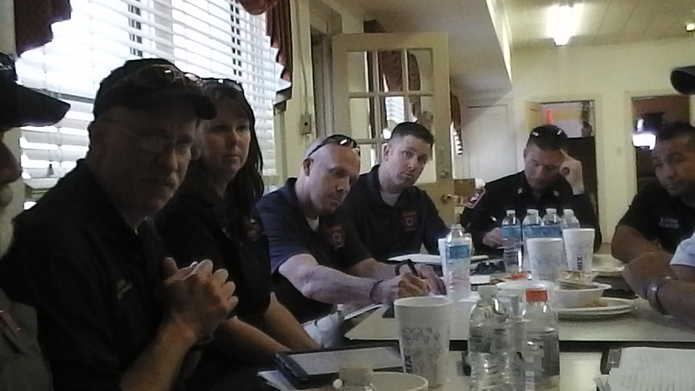Liaisons from the Texas LODD Task Force met Saturday night to discuss the memorial service.