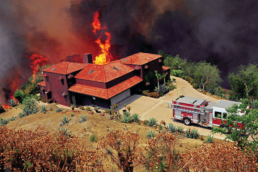 Two large early-season wildfires proved worrisome to West Coast firefighters.