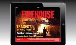 The cover of the May Firehouse Limited Edition Tablet app for iPad and select Android devices.
