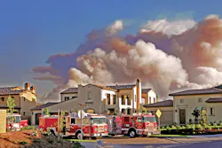 The 'Springs Fire' in Ventura County was the first major wildland fire in California. Beginning on May 2, 2013, the fire east of Camarillo burned toward Newbury Park. With humidity at 3%, multiple alarms and mutual aid strike teams were requested. It took 2,000 firefighters operating 247 engines to contain the 24,250-acre fire.