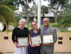 Jude, Rachel and Chesna Diaz were given the Life Saving Award, the highest award possible for a civilian from DBFR.