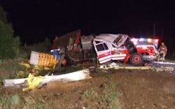 The 18-year-old driver escaped injury. The 18-year-old driver escaped injury.