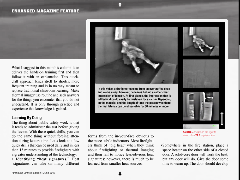 Brad Harvey's 'Effective Hands-on Thermal Imaging Drills' article.