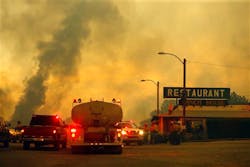 This was the scene in Yarnell, Az. on Sunday where 18 firefighters answered their final alarm.